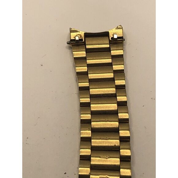 Fossil Watch Parts Partial Band 18/22mm Without Clasp Gold Tone Links GY253 - Picture 9 of 10